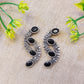 black stone earring