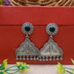 "Wynna"  Silver Look Alike Oxidized Earring