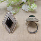 Monalisa Black stone finger ring