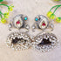 "Manjari" Silver Look Alike Jhumki Earrings