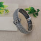 "Rosett" Silver Look Alike Oxidized Kada