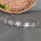 "Flower"Silver Look Alike Oxidised Hairband