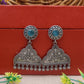 "Wynna"  Silver Look Alike Oxidized Earring