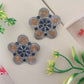 "Flower" Silver Look Alike Dual Tone Studs