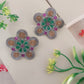 "Flower" Silver Look Alike Dual Tone Studs