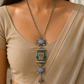 "Camellia" Oxidised Brass Long Chain Necklace