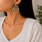Udaya Dual Tone Kundan Drop Earrings