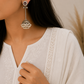 Sparkle Traditional Ethnic Jhumka with Pearl Cluster