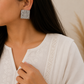 "Rhine" Silver Look Alike Oxidized Earrings