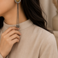 Shine Dual Tone Chain Drop Earrings for Women
