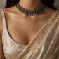"Slate" Silver Look Alike Oxidized Choker