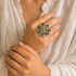 "Circie" Silver Plated Multi Color Ring
