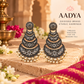 "AADYA" Silver Look Alike Oxidized Earrings