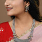 “Sidhhi” Silver Look Alike Oxidised Necklace