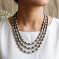 "Artfull"Silver Look Alike Oxidized Neckalce