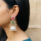 "Zivah" Look Alike Dual Tone Stone Earring