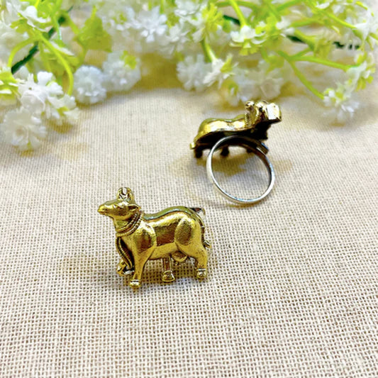 "Cowri" Silver Look Alike Dual Tone Rings