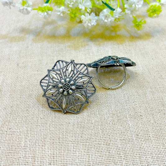 “Achal” Silver Look Alike Ring