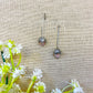 "Ivy" Silver Look Alike Stone Earing