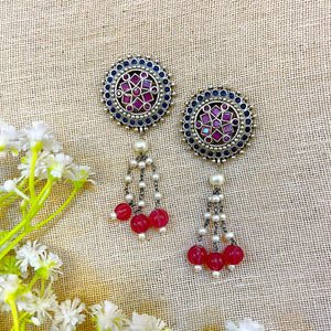 "Jinisha" Silver Look Alike Earrings