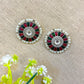 “Ebru” Silver Look Alike Oxidised Stud