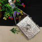 Oxidised silver purse