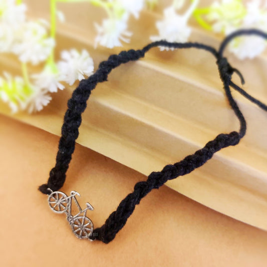 "Bicyclaz" Silver Look Alike Nazariya/Thread Anklet