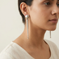 "Tender"Silver Look Alike Oxidized Earring