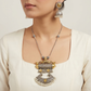 "Evora"Silver Look Alike Dual Tone Necklace