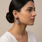 "Misty"Silver Look Alike Oxidized Earrings