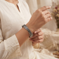 "Syra"Silver Look Alike Oxidized Kada