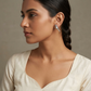 "Parrot"Silver Look Alike Oxidized Earrings