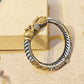 "Niora"Silver Look Alike Dual Tone Kada