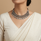 "Wina" Silver Look Alike Oxidized Choker