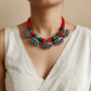 "Rey" Silver Look Alike Oxidized Choker