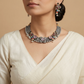 "Navya" Silver Look Alike Dual Tone Choker