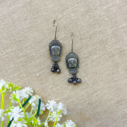 "Facia" Silver Look Alike Oxidised Dangler