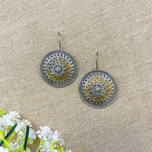 "Meeti"Silver Look alike Oxidize Dangler