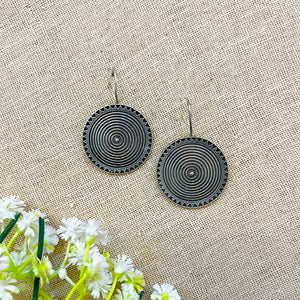 "Kashti" Silver Look Alike Oxidized Dangler