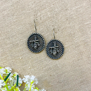 "Krishna" Silver Look Alike Oxidized Dangler