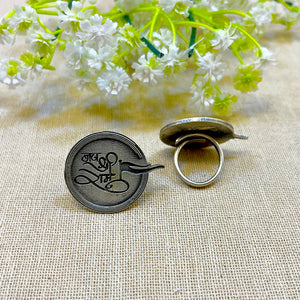 “Rama” Silver Look Alike Oxidised Ring