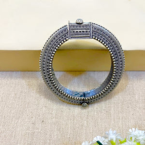 “Nikki” Silver Look Alike Oxidised Kada