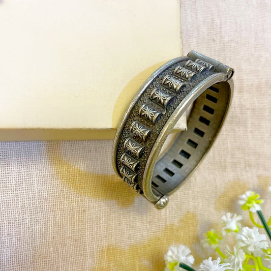 oxidized silver kada