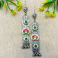 "Eleg" Silver look alike Oxidised Dangler