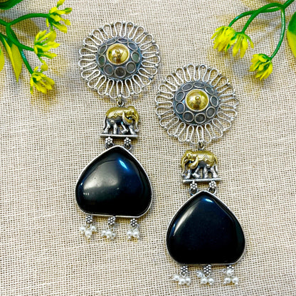 Black Statement Earrings