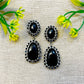 Black Stone Earrings