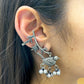 “GhughrooChakli” Silver Look Alike Oxidised Earcuff