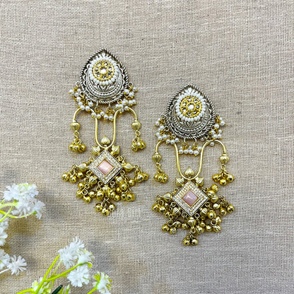 "Nazakat" Silver Plated Earring