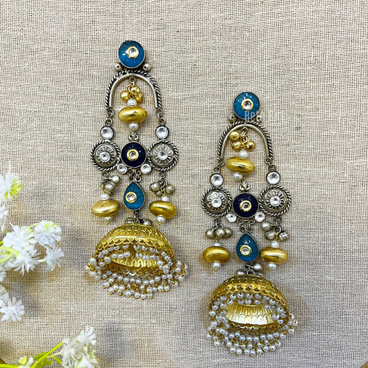 "Pahal" Silver Plated Earring