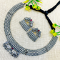 "Kashmi" Silver Look Alike Hasli Choker